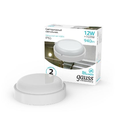 Потолочный светодиодный светильник Gauss Сауна 126411212