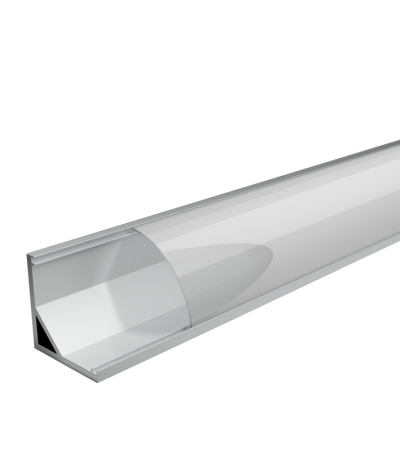 Профиль алюминиевый угловой накладной Wolta WAP-S-16/16/2000-A