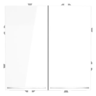 Проходной переключатель двухклавишный с подсветкой Voltum S70 VLS020401