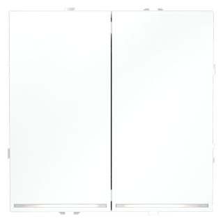 Проходной переключатель двухклавишный с подсветкой Voltum S70 VLS020402