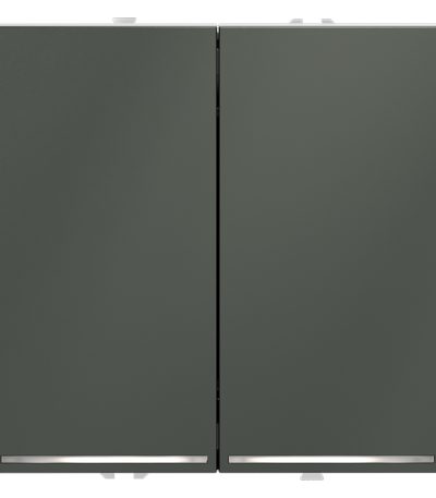 Проходной переключатель двухклавишный с подсветкой Voltum S70 VLS020406