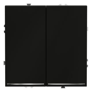 Проходной переключатель двухклавишный с подсветкой Voltum S70 VLS020408