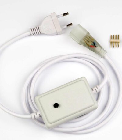 Провод для монохромной светодиодной ленты Neon (UL-00005799) Uniel UCX-SP4/N22 White 1 Sticker