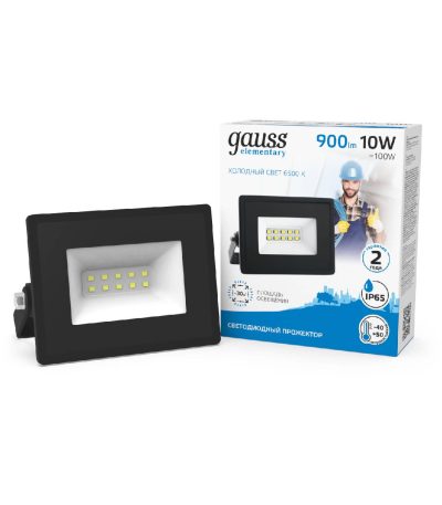 Прожектор светодиодный Gauss 10W 613100310