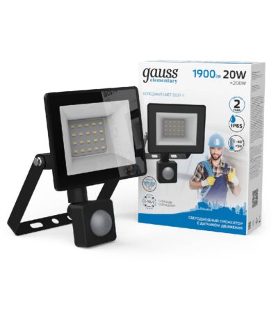 Прожектор светодиодный Gauss Elementary 20W 6500К 628511320