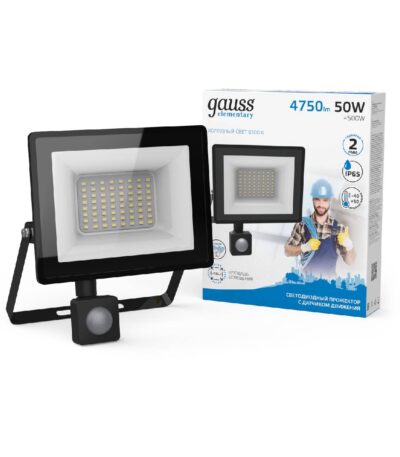 Прожектор светодиодный Gauss Elementary 50W 6500К 628511350