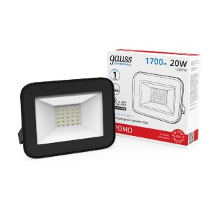 Прожектор светодиодный Gauss Elementary Промо 20W 6500К 613100320P
