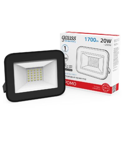 Прожектор светодиодный Gauss Elementary Промо 20W 6500К 613100320P