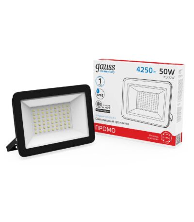Прожектор светодиодный Gauss Elementary Промо 50W 6500К 613100350P