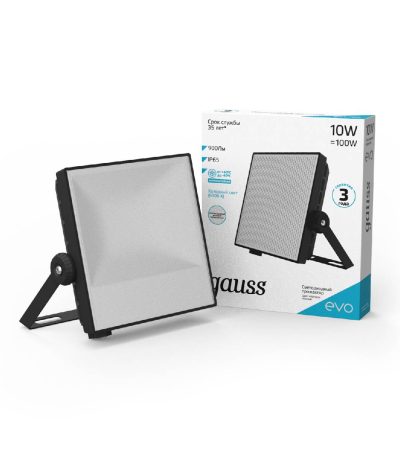 Прожектор светодиодный Gauss Evo 10W 6500К 687511310