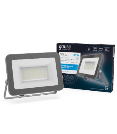 Прожектор светодиодный Gauss Qplus 30W 6500К 690511330