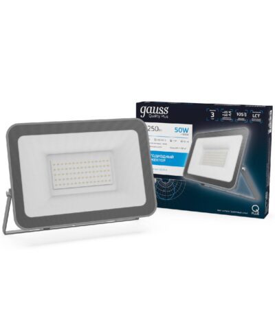 Прожектор светодиодный Gauss Qplus 50W 6500К 690511350