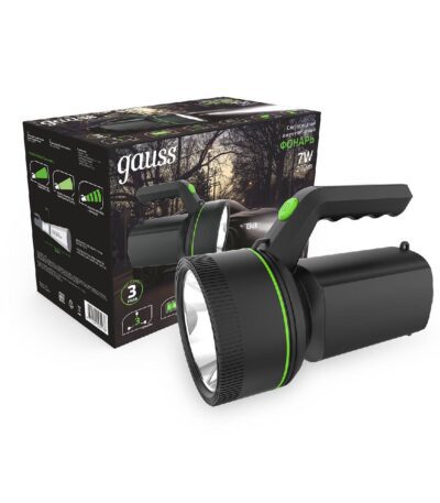 Прожекторный светодиодный фонарь Gauss аккумуляторный 215х145 200 лм GF601