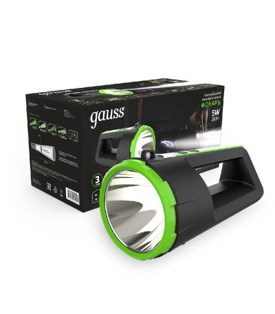 Прожекторный светодиодный фонарь Gauss аккумуляторный 233х112 280 лм GF701