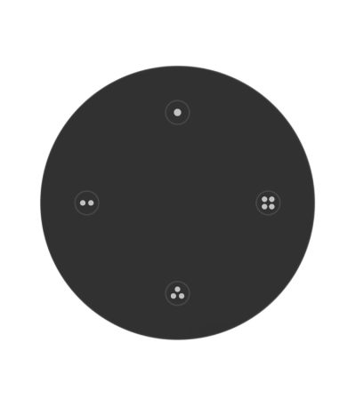 Пульт Arlight SMART-801-22-4G-4SC-SH Black (3V, Magnet, 2.4G) 046481