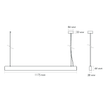 Подвесной светильник Lumker DL-AMBER-P-50-SL-NW-DALI 006298