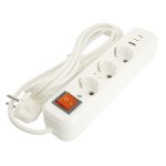 Удлинитель 3-местный с/з с выключателем Stekker Home HM071-31-05 50138