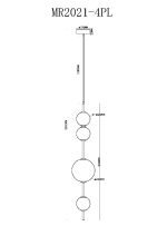 Подвесной светильник Myfar Violla MR2021-4PL