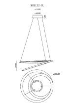 Подвесная люстра MyFar Siero MR1132-PL