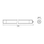 Линейный потолочный светильник Gauss Compact 143424312