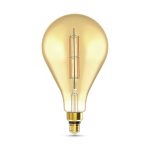 Лампа светодиодная филаментная Gauss E27 6W 2700K груша янтарная 179802118