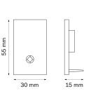 Заглушка концевая трековая однофазная Lightstar Barra 505167