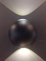 Уличный настенный светильник Elvan GW-161A/2-6W-WW-Bk