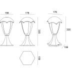 Уличный светильник Arte Lamp Henry A1661FN-1BK