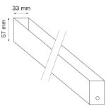 Трек двухконтактный однофазный Lightstar Barra 505017