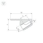 Алюминиевый профиль Arlight SL-MINI-SHELF-H9-2000 ANOD OLIVE GREY 038208