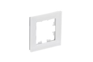 Рамка 1-ая Systeme Electric AtlasDesign Nature Натуральное стекло Белый ATN360101