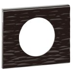 Рамка 1-постовая Legrand Celiane Corian чёрный рельеф 069021
