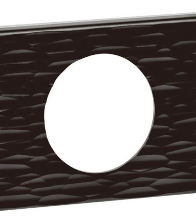 Рамка 1-постовая Legrand Celiane Corian чёрный рельеф 069021