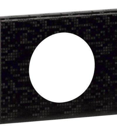 Рамка 1-постовая Legrand Celiane кожа блэк пиксел 069451