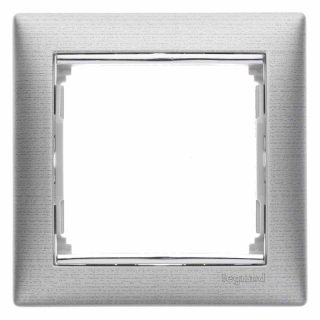 Рамка 1-постовая Legrand Valena алюминий матовый 770331