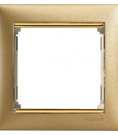 Рамка 1-постовая Legrand Valena матовое золото 770301