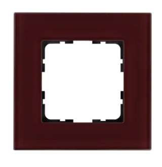 Рамка 1-постовая стекло цвет Гранатовый Jasmart G1001GH