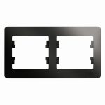 Рамка 2-ая горизонтальная Systeme Electric Glossa Антрацит GSL000702