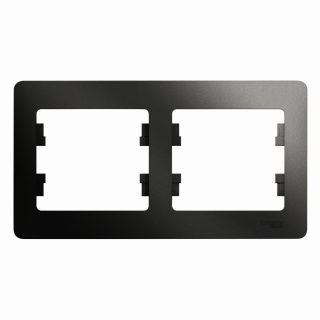 Рамка 2-ая горизонтальная Systeme Electric Glossa Антрацит GSL000702