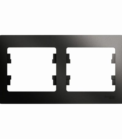 Рамка 2-ая горизонтальная Systeme Electric Glossa Антрацит GSL000702