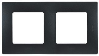 Рамка 2-постовая Legrand Etika антрацит 672582