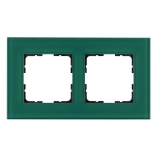 Рамка 2-постовая стекло цвет Лазурный Jasmart G1002GJ