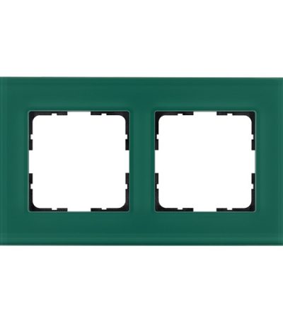 Рамка 2-постовая стекло цвет Лазурный Jasmart G1002GJ