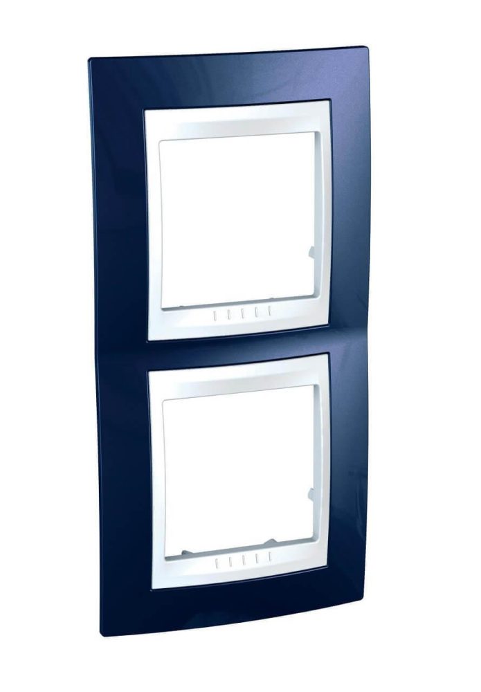 Рамка 2-постовая вертикальная Schneider Electric Unica Хамелеон MGU6.004V.842 Рамка 2-постовая вертикальная Schneider Electric Unica Хамелеон MGU6.004V.842