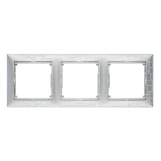 Рамка 3-постовая Legrand Valena алюминий модерн 770343