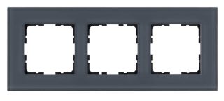 Рамка 3-постовая, стекло Маренго Jasmart G-Glass G1003GC