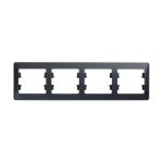 Рамка 4-ая горизонтальная Systeme Electric Glossa Антрацит GSL000704