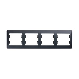 Рамка 4-ая горизонтальная Systeme Electric Glossa Антрацит GSL000704