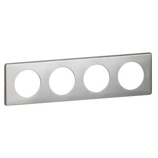 Рамка 4-постовая Legrand Celiane сильвер пунктум 068724