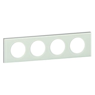 Рамка 4-постовая Legrand Celiane смальта белая глина 069314